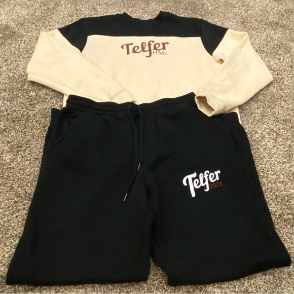Telfer School of Management | Sweater and Pants Set | Size M | Black & Cream - Picture 13 of 13